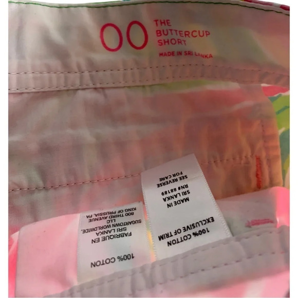 Lily Pulitzer Women’s The Buttercup Short Size 00 100%  Cotton Floral - Picture 4 of 14